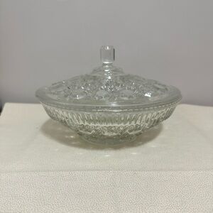 Crystal Windsor Candy Dish with Lid